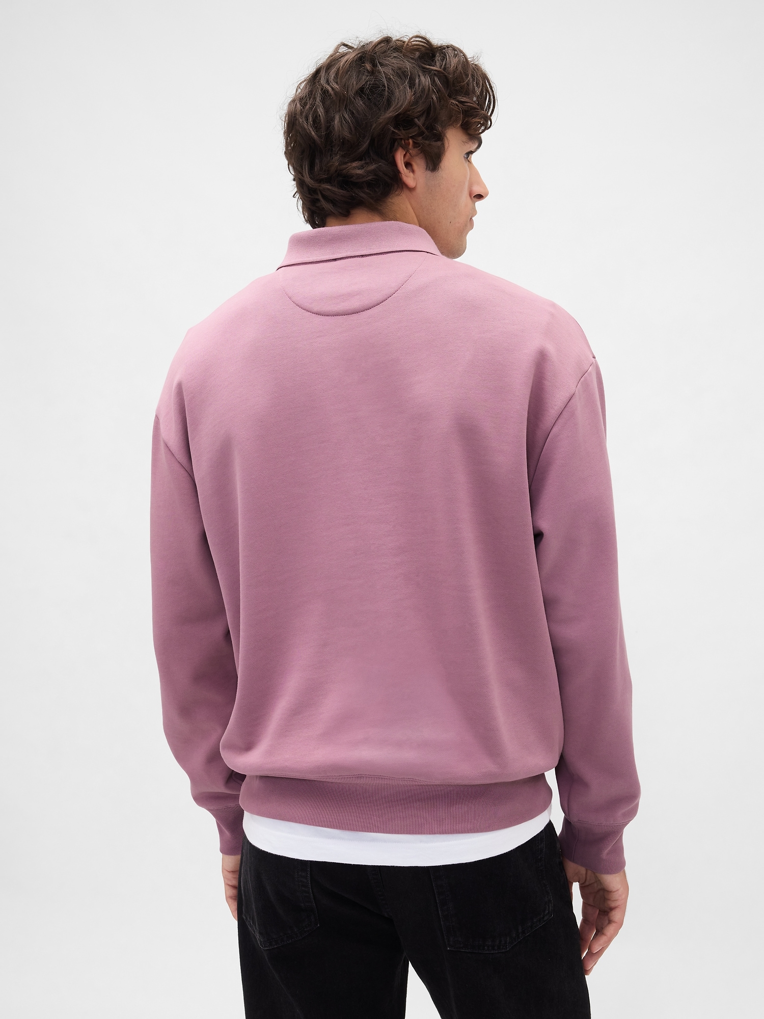 Heavyweight Oversized Polo Sweatshirt
