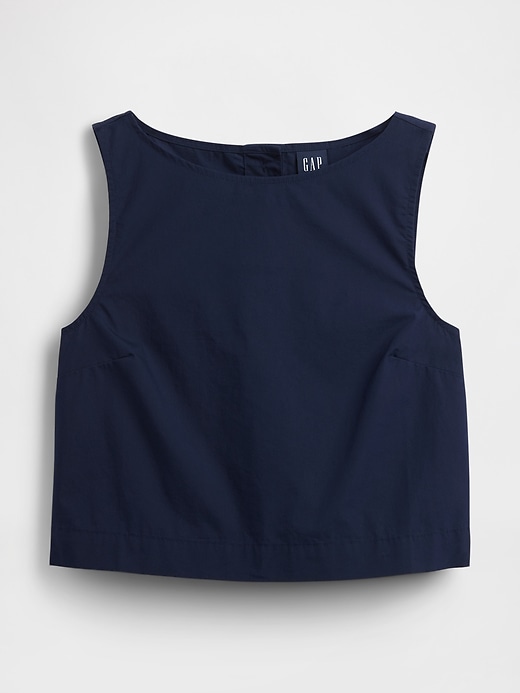 Image number 4 showing, Boatneck Shell Crop Tank Top