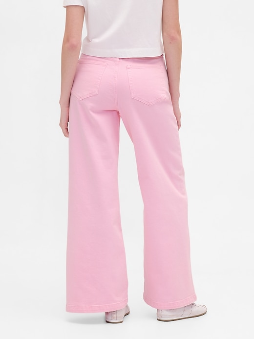 Image number 4 showing, Sky High Rise Stride Wide-Leg Jeans