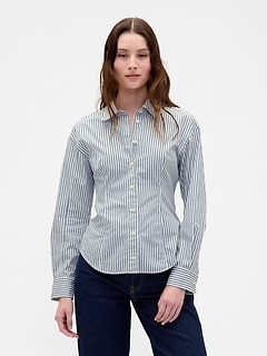 Organic Cotton Poplin Dolman Classic Shirt