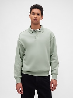 Heavyweight Oversized Polo Sweatshirt