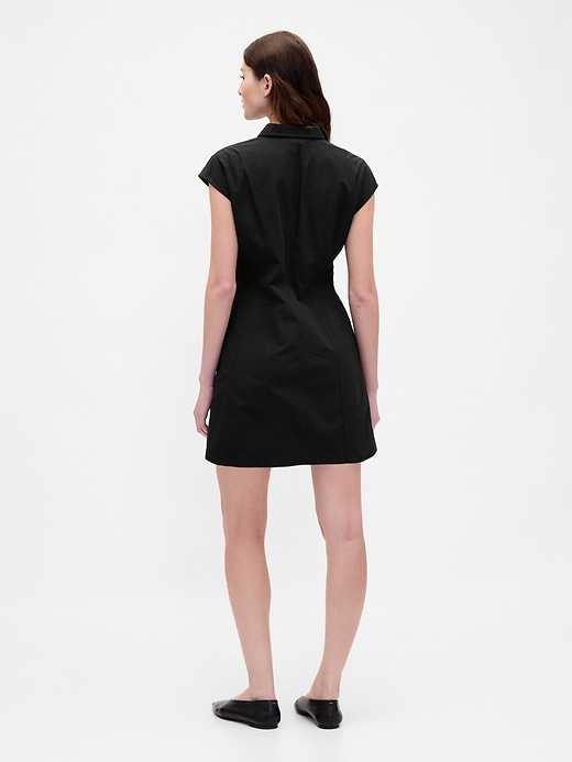 Image number 2 showing, Poplin Seamed Shirtdress