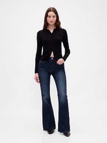 High Rise '70s Flare Jeans