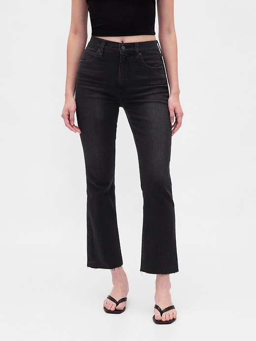【GAP】HIGH RISE FLARE ブラック 25 High Rise Kick Flare Jeans | Gap