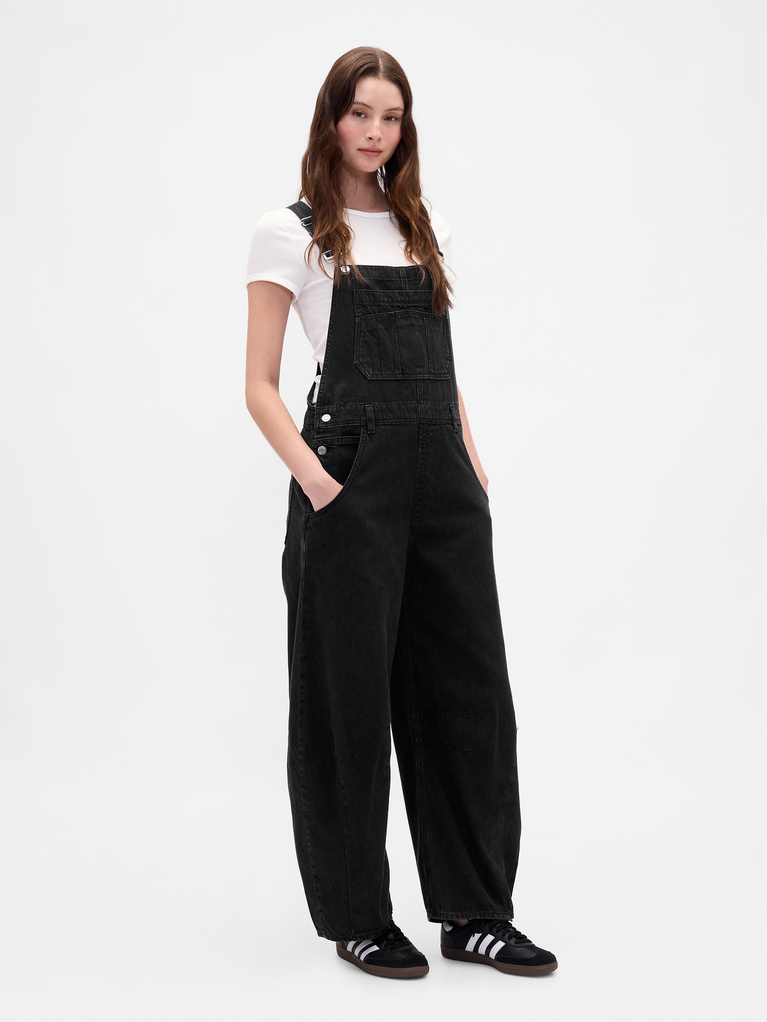 Женский джинсовый комбинезон Gap UltraSoft Horseshoe — фото 2