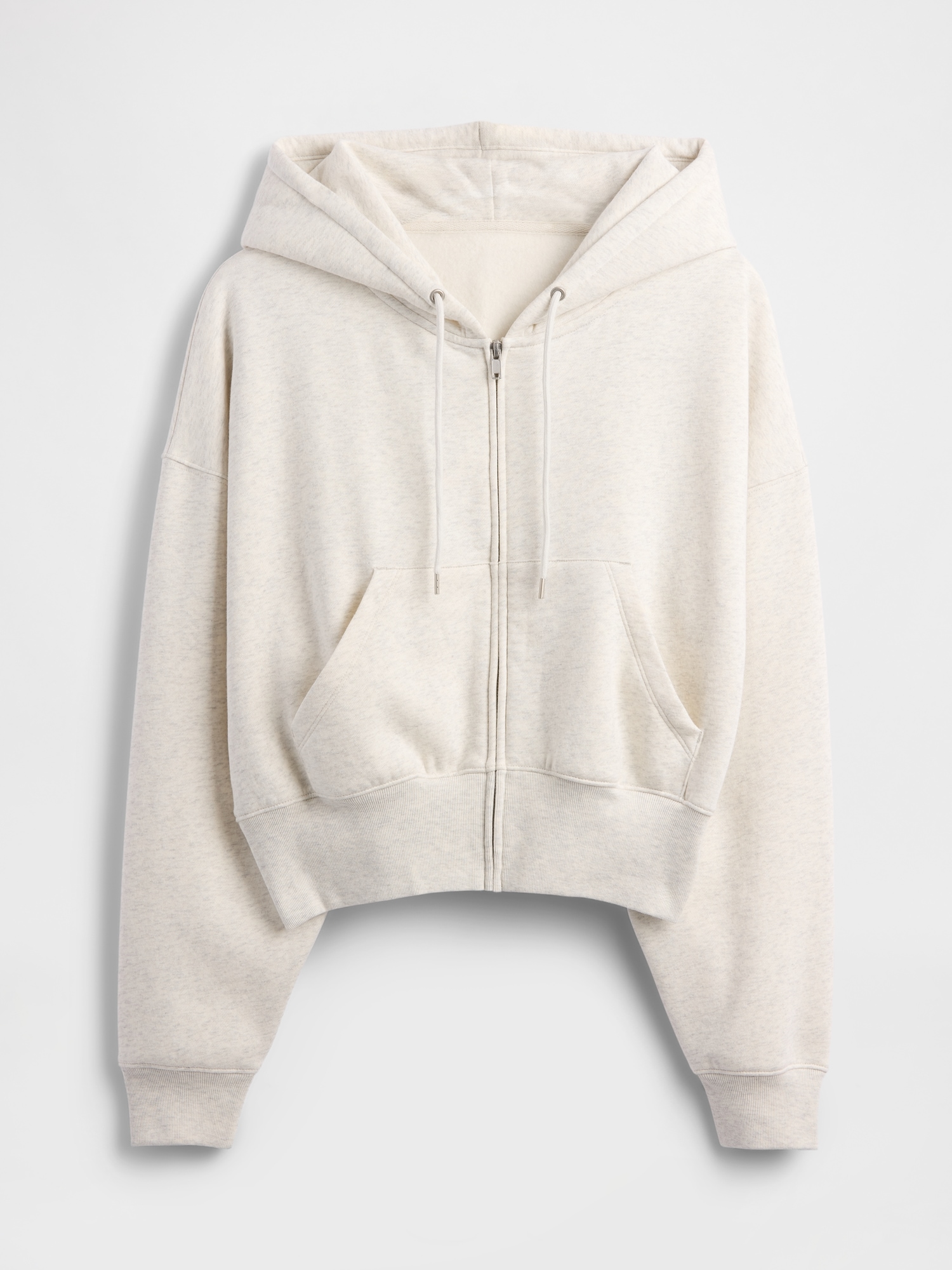 Gap Vintagesoft Full-zip Wedge Hoodie In Gray