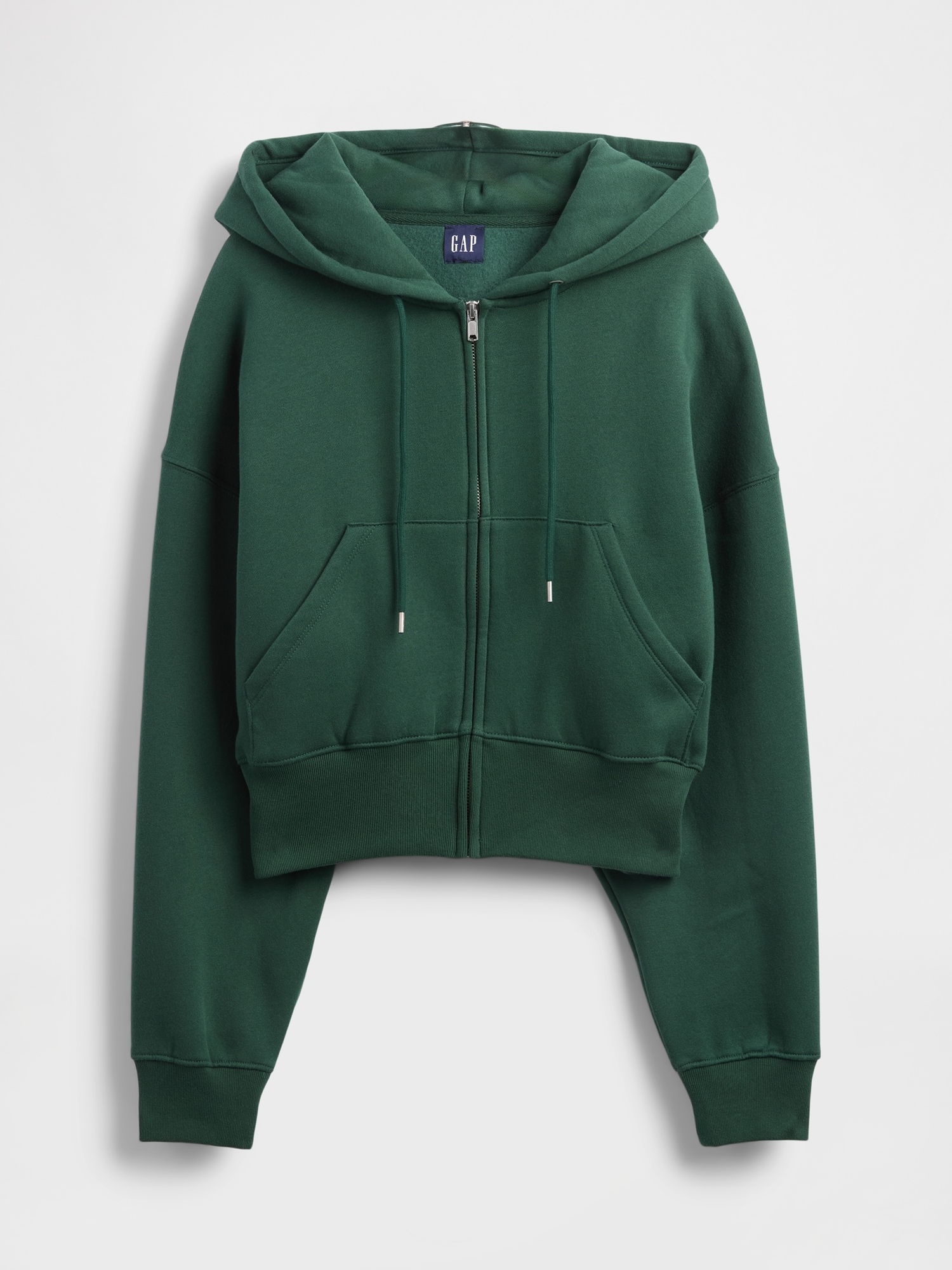 Gap Vintagesoft Full-zip Wedge Hoodie In Green