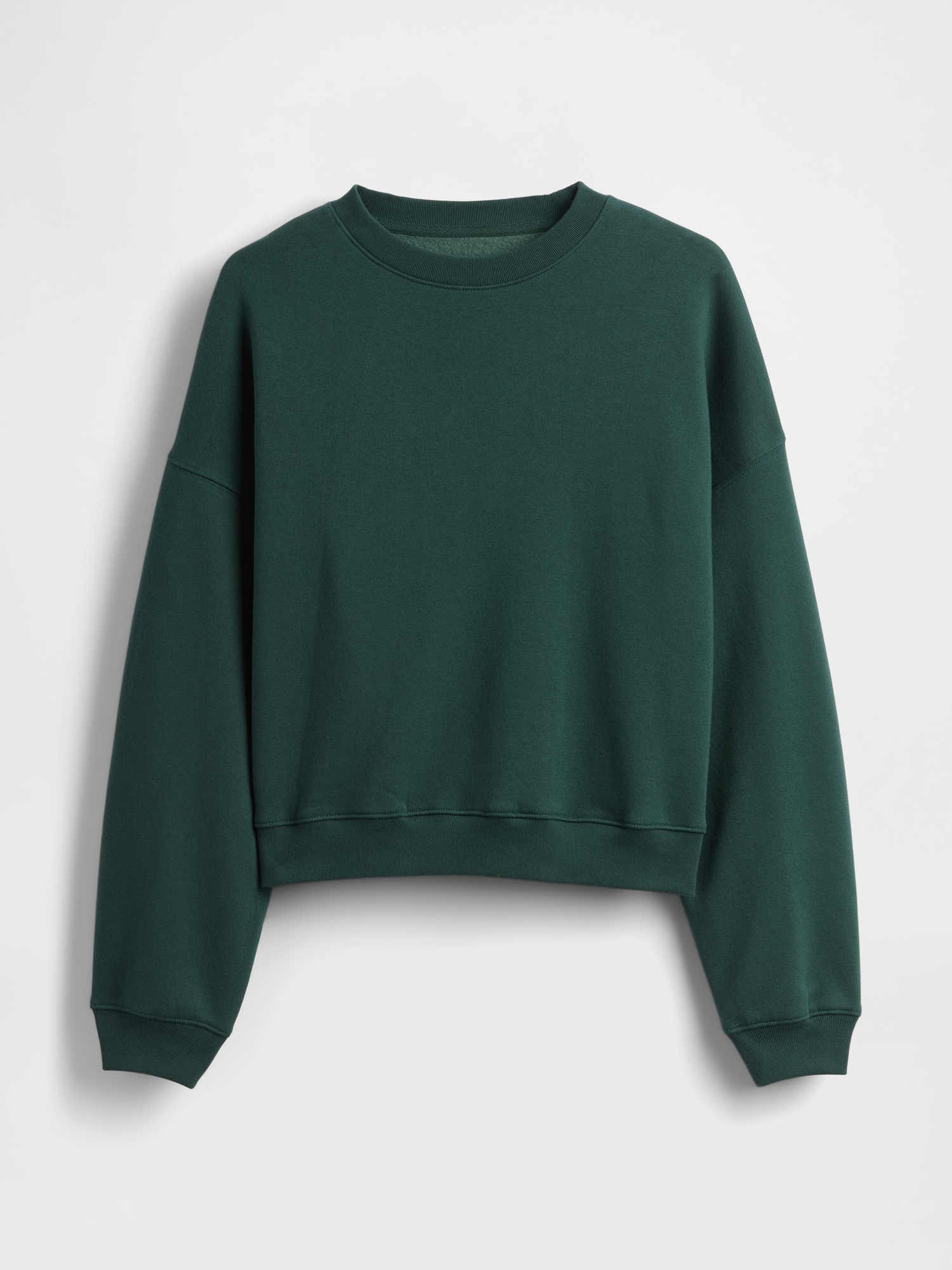 Gap Vintagesoft Wedge Crewneck Sweatshirt In Green