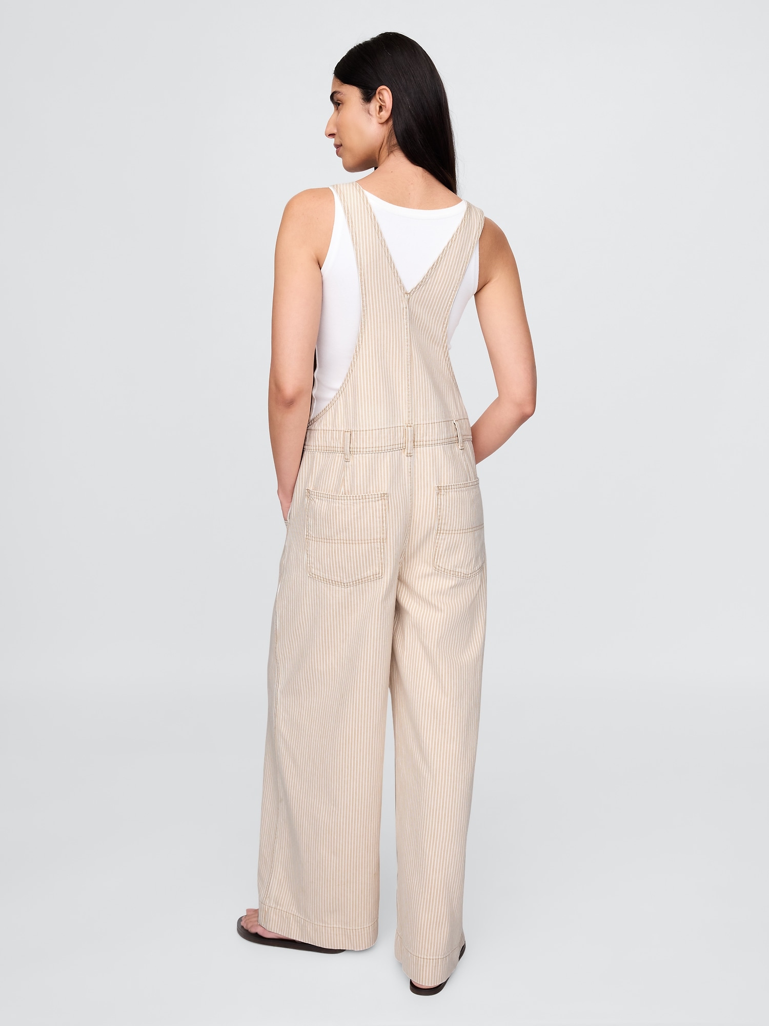Женские комбинезоны Gap UltraSoft Denim Baggy Overalls — фото 4