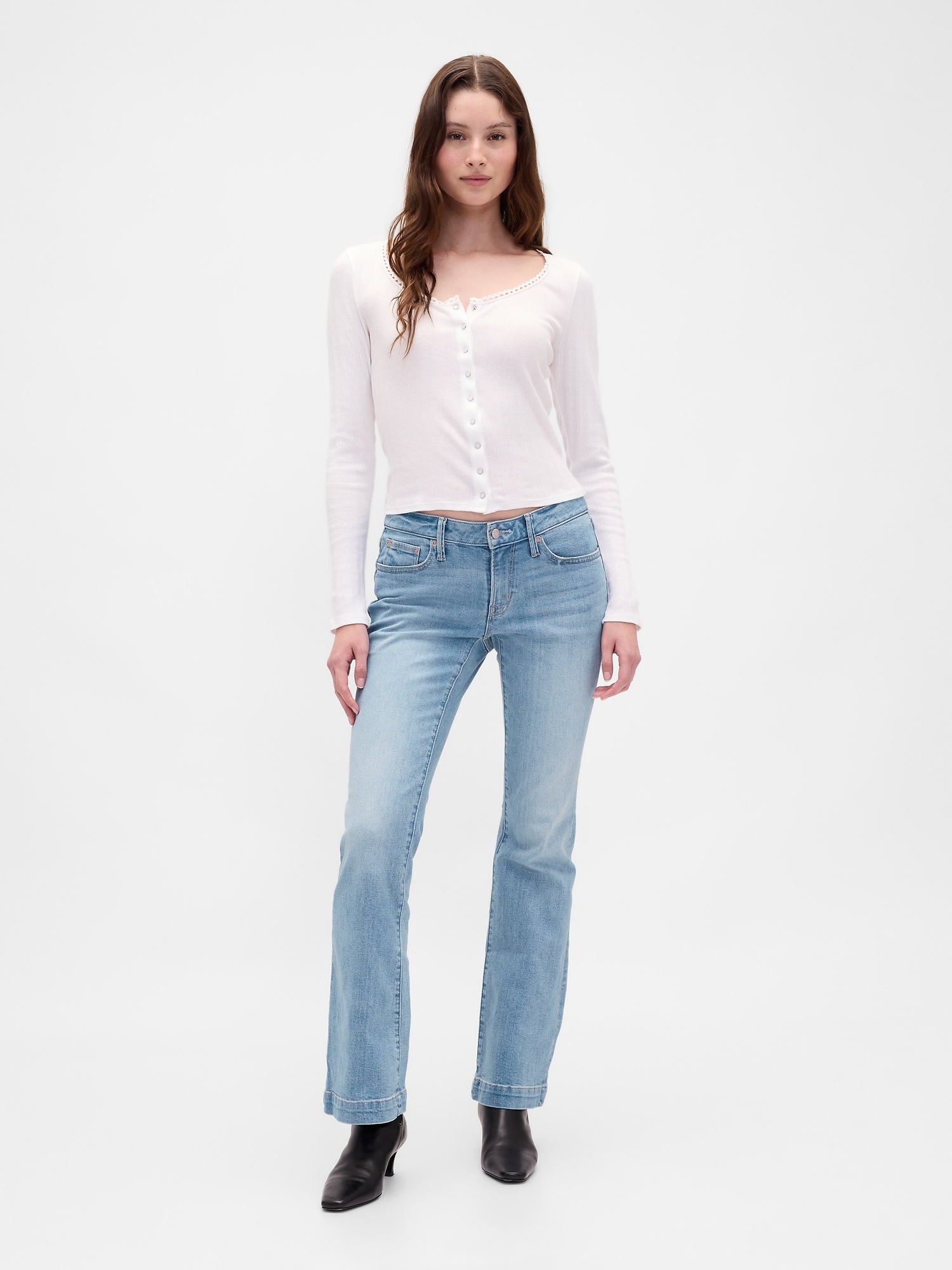 Low Rise Long & Lean Jeans - Light Indigo