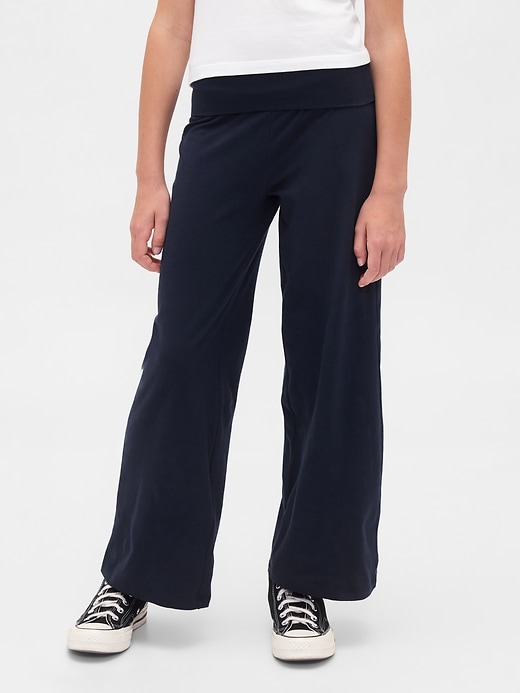 Image number 3 showing, Kids Wide-Leg Foldover Leggings