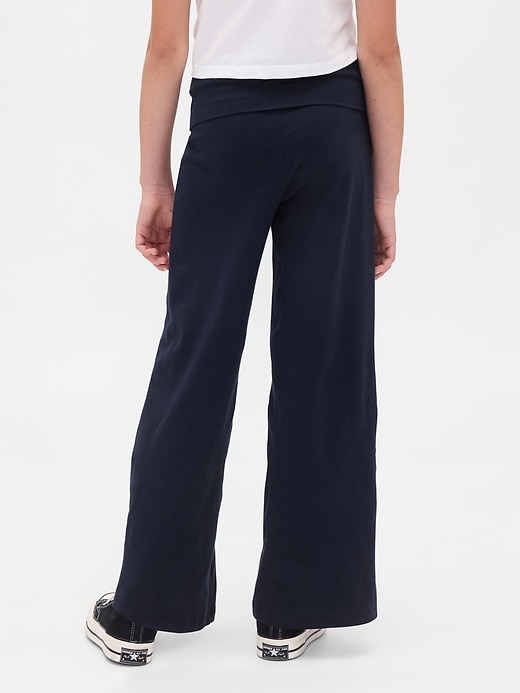 Image number 4 showing, Kids Wide-Leg Foldover Leggings