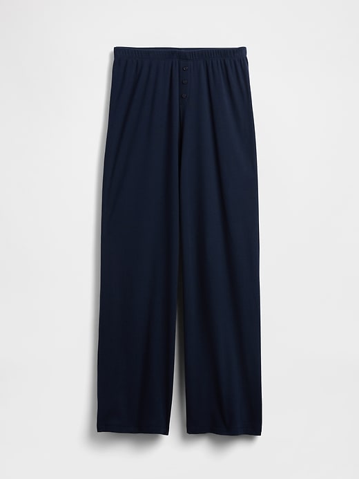 Image number 5 showing, Mini Rib Wide-Leg PJ Pants
