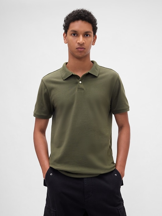 Image number 1 showing, Pique Polo Shirt