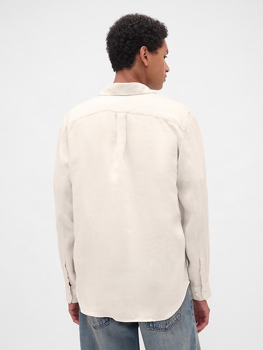 Image number 3 showing, 100% Linen Classic Shirt