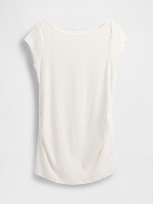 View large product image 1 of 1. Maternity Modern Boatneck Top