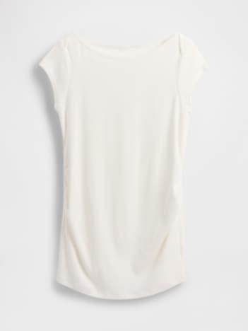 Maternity Modern Boatneck Top
