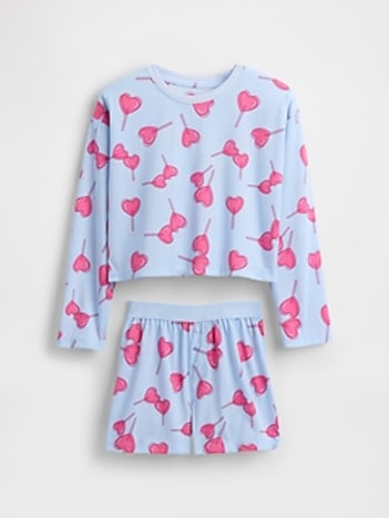 Kids Recycled PJ Short Set