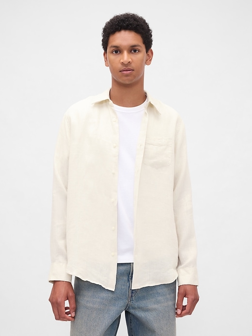 Image number 1 showing, 100% Linen Classic Shirt