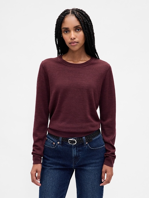Image number 1 showing, Merino Crewneck Sweater