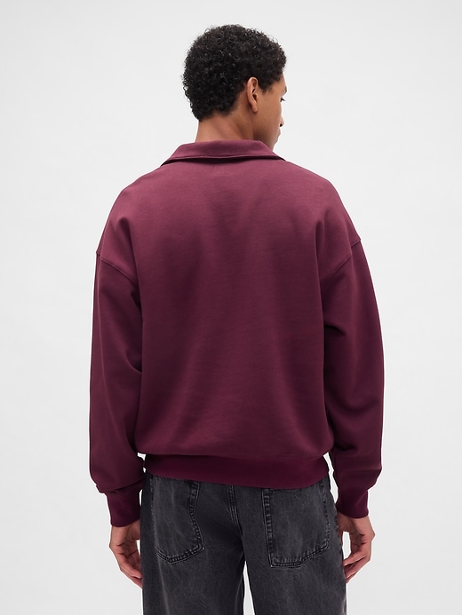 Image number 3 showing, Heavyweight Oversized Quarter-Zip Pullover