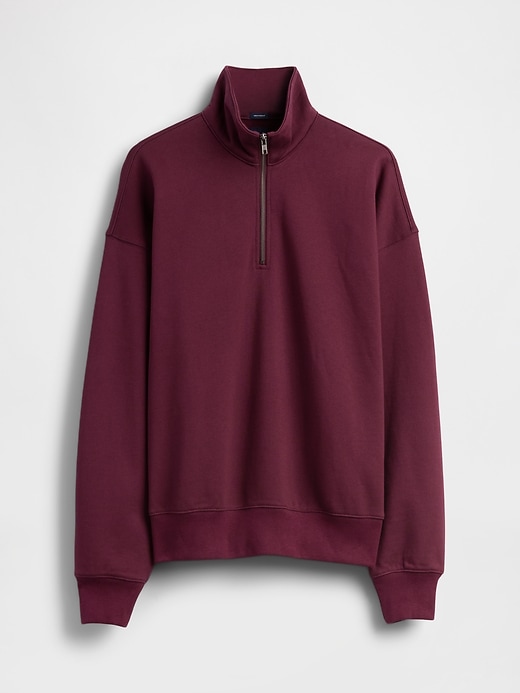 Image number 5 showing, Heavyweight Oversized Quarter-Zip Pullover