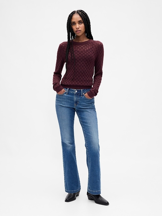 Image number 2 showing, Pointelle Sweater