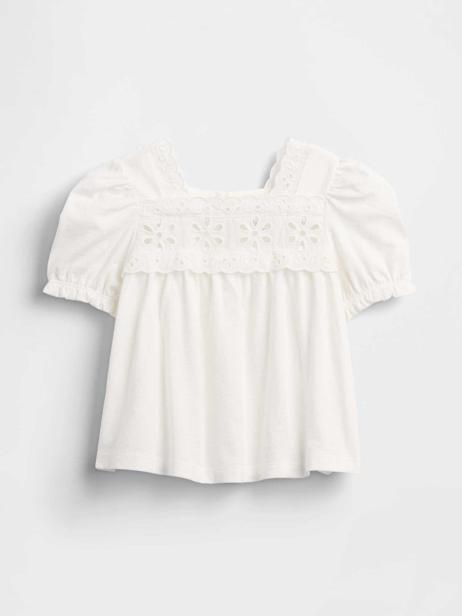 Baby & Toddler Eyelet Top - New Off White