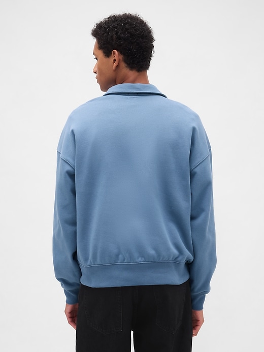 Image number 3 showing, Heavyweight Oversized Quarter-Zip Pullover