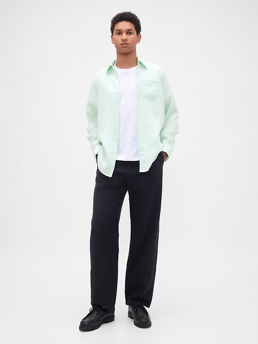 Image number 2 showing, 100% Linen Classic Shirt