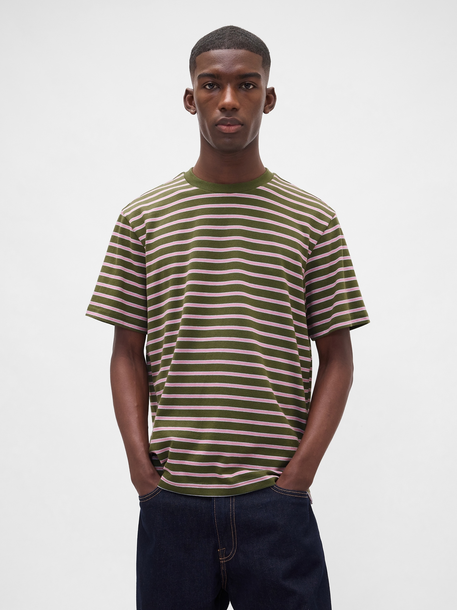 Gap Heavyweight Relaxed T-shirt In Green