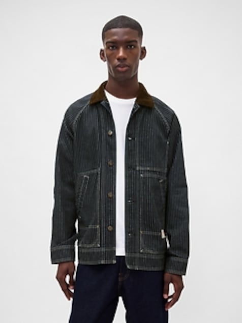 Denim Stripe Chore Jacket