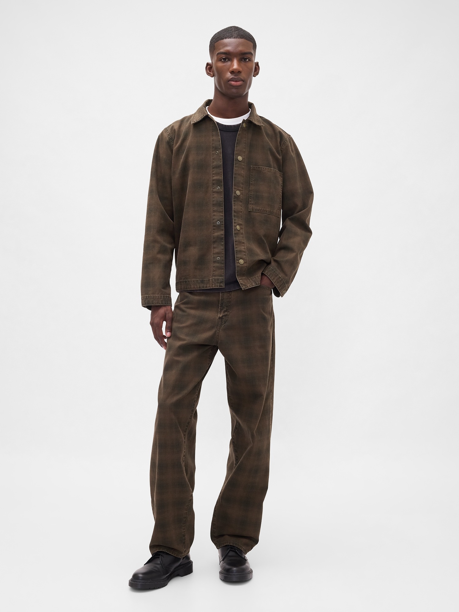 Мужские джинсы Gap Plaid Canvas Baggy Jeans