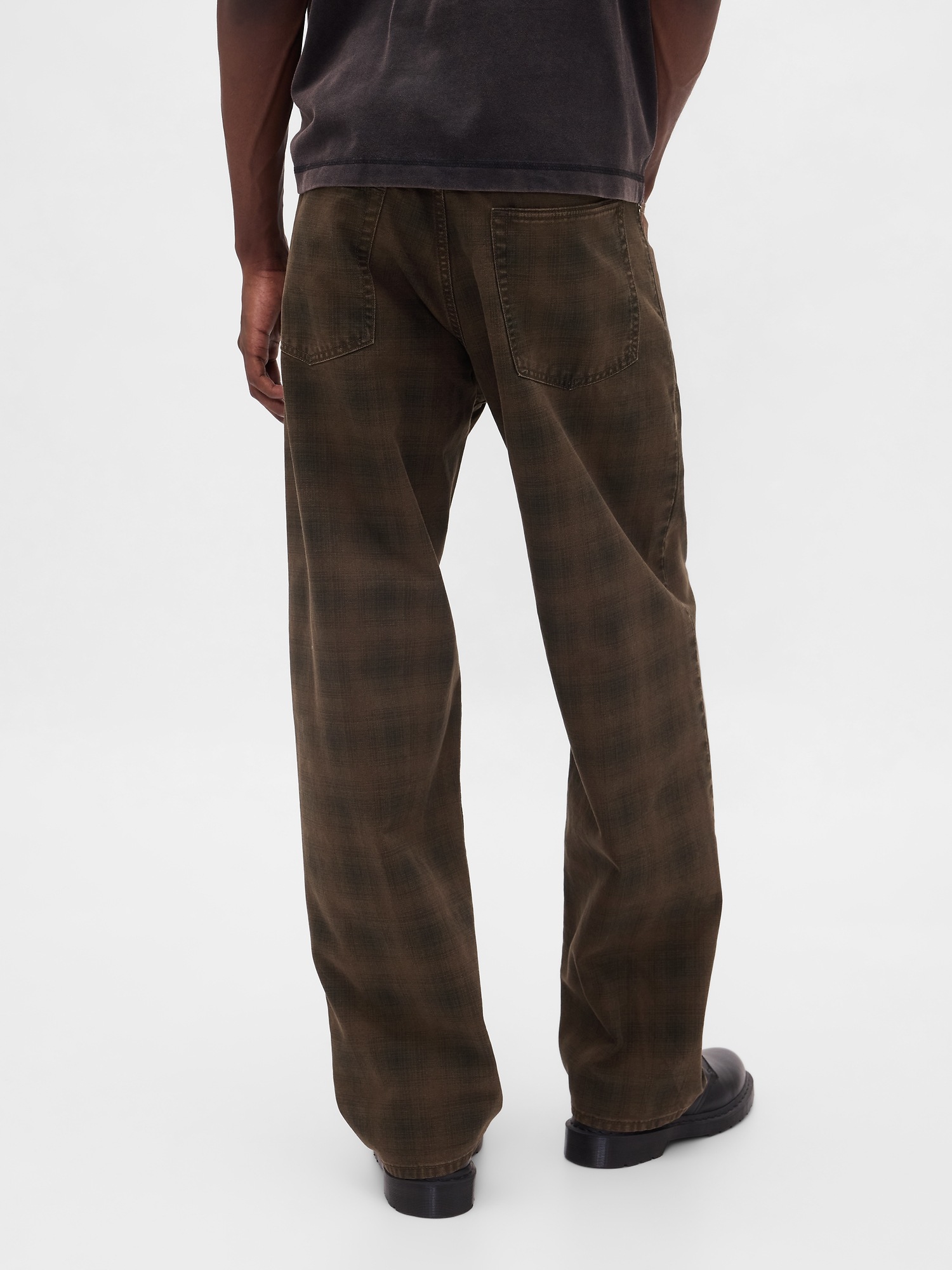 Мужские джинсы Gap Plaid Canvas Baggy Jeans — фото 4
