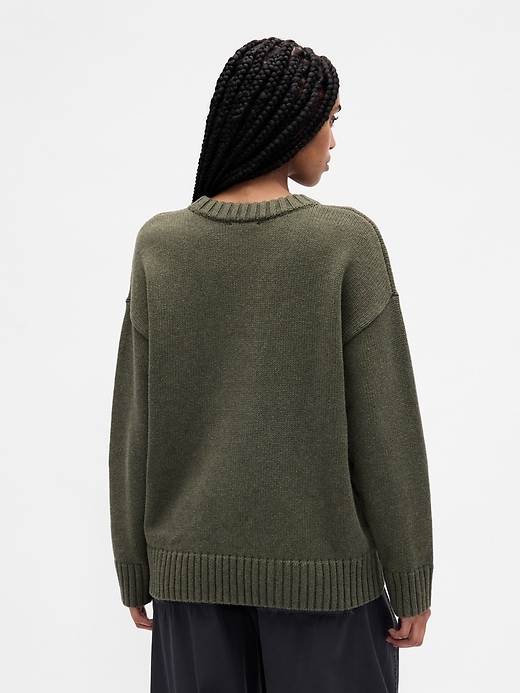 Image number 3 showing, 100% Cotton Oversized Sweater