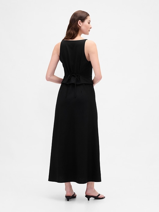 Image number 2 showing, Linen-Blend Vest Maxi Dress