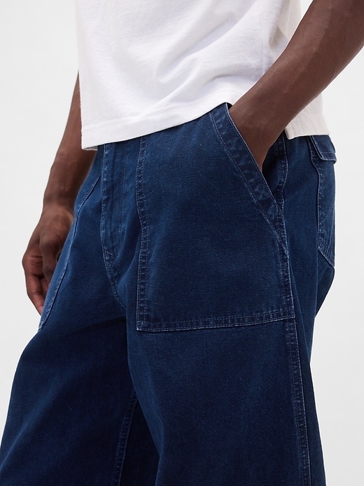 Image number 5 showing, Canvas Baggy Trouser Jeans