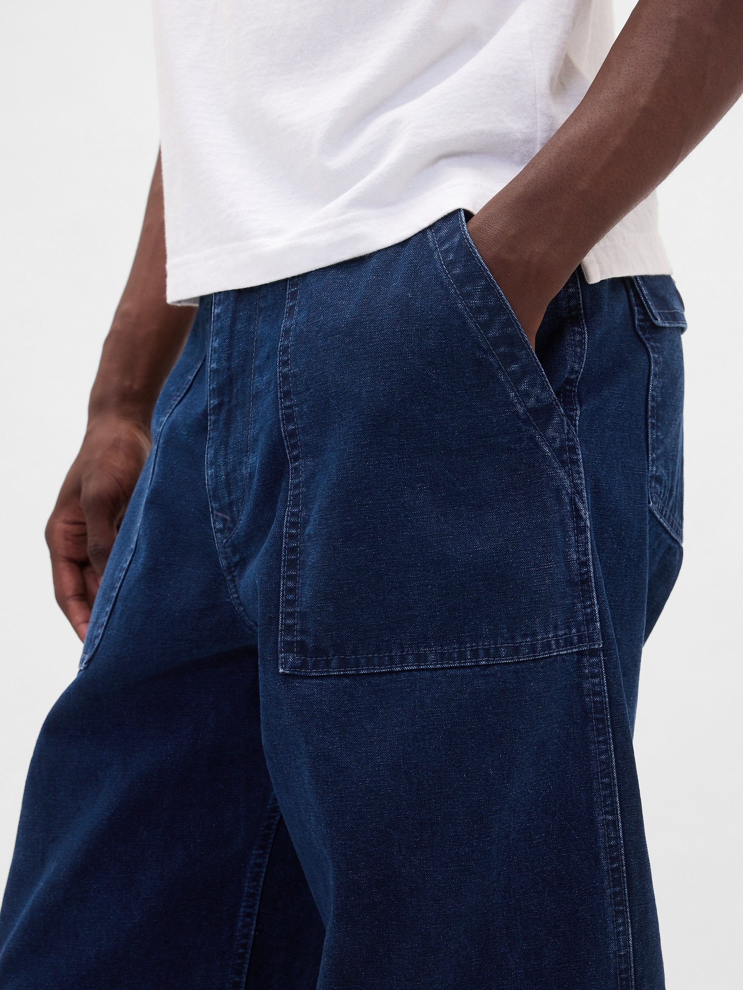 Мужские джинсы Gap Canvas Baggy Trouser Jeans — фото 4