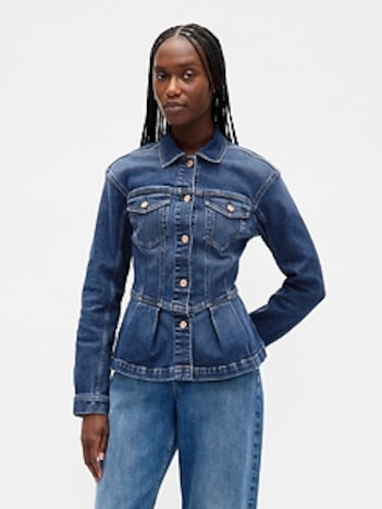 Peplum Denim Jacket
