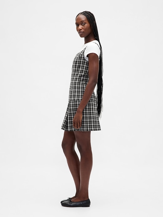 Image number 3 showing, Square-Neck Pleated Mini Dress