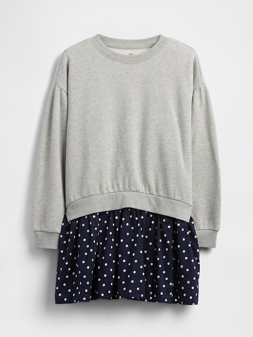 Image number 2 showing, Kids VintageSoft Pleated Sweatshirt Dress