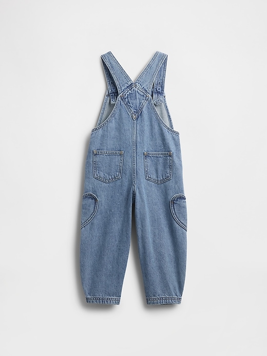 Image number 2 showing, Baby & Toddler Heart-Pocket Horseshoe Overalls