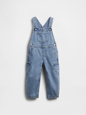 Baby & Toddler Heart-Pocket Horseshoe Overalls
