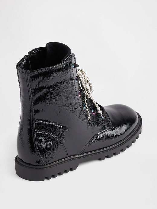 Image number 4 showing, Kids Charm Lace-Up Boots