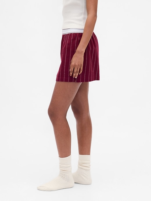 Image number 3 showing, Logo Flannel Boxer Shorts