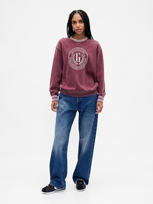 Image number 2 showing, VintageSoft Oversized Logo Sweatshirt