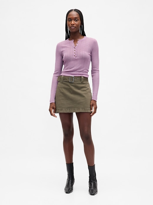 Image number 1 showing, Belted Mini Skort