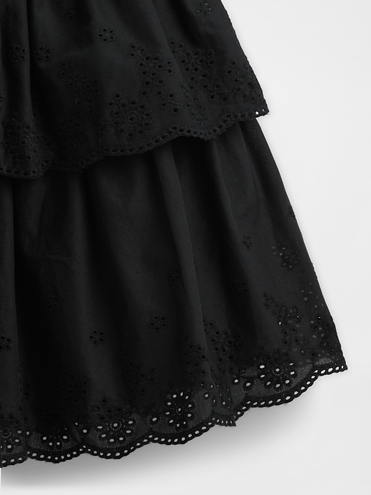 Image number 3 showing, Kids Mixed Media Eyelet Dress