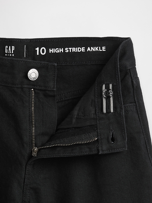 Image number 3 showing, Kids High Rise Stride Wide-Leg Ankle Jeans