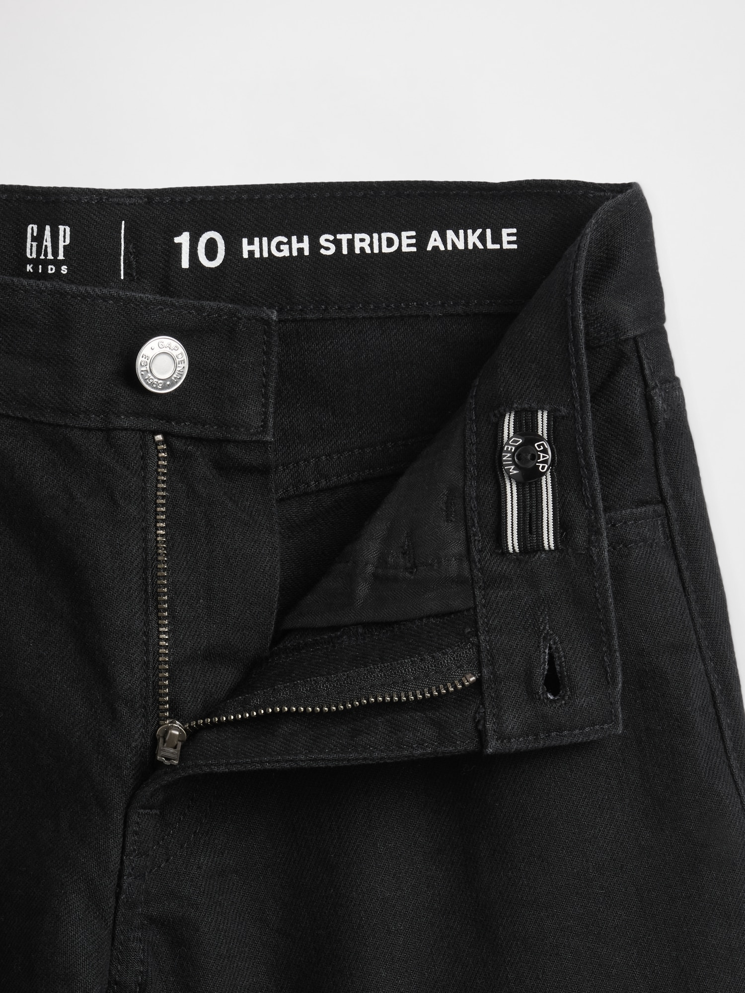 Kids High Rise Stride Wide-Leg Ankle Jeans